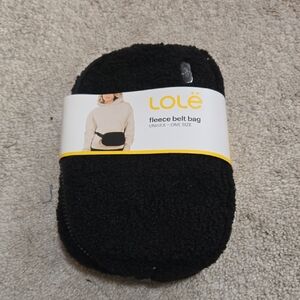 Lole Fleece Belt Bag in Black